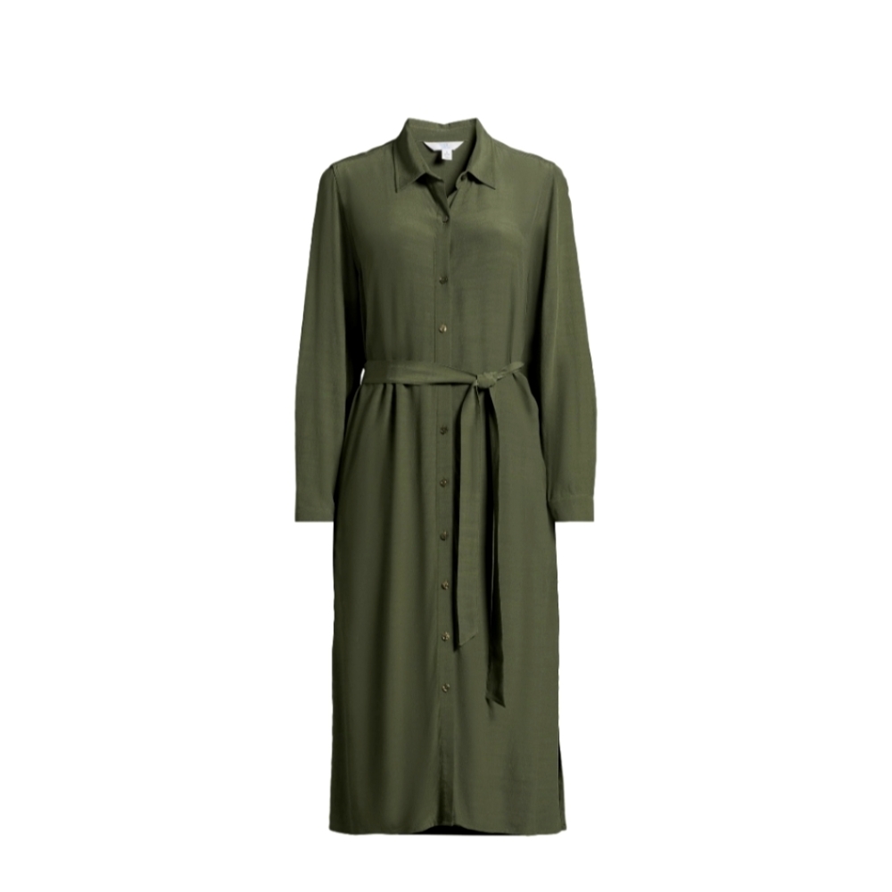 Time and Tru size Lg button front shirt dress, Sea Turtle green - Picture 1 of 5